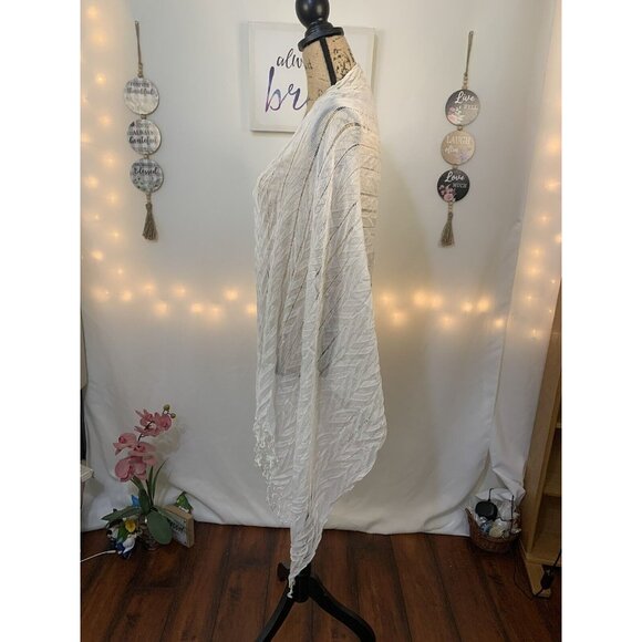 (A-17) Shawl, rebozo for women cream color,  usado - Picture 2 of 5